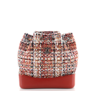 Chanel Gabrielle Backpack Quilted Tweed Small