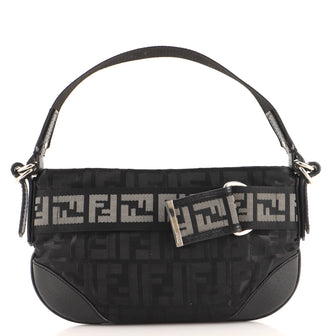 Fendi Vintage Shoulder Bag Zucca Nylon Small