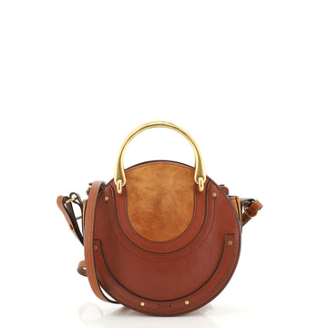 Chloe Pixie Crossbody Bag Leather and Suede Small