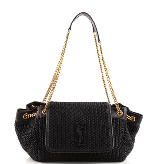 Saint Laurent Nolita Satchel Raffia Small