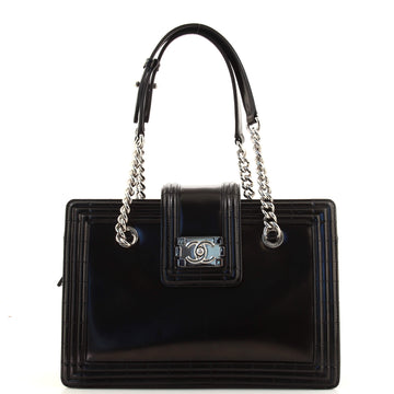 Chanel Boy Tote Glazed Calfskin Small