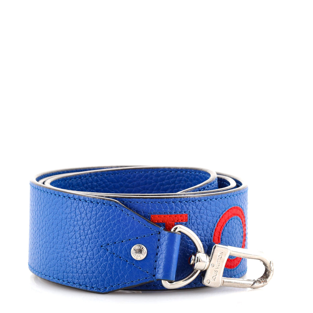 Louis Vuitton Blue/Red Taurillon Leather Bandouliere Shoulder Bag