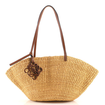 Loewe Paula's Ibiza Shell Basket Bag Woven Raffia Small