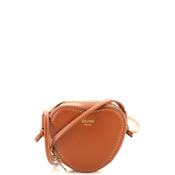Celine Heart Crossbody Bag Leather Micro