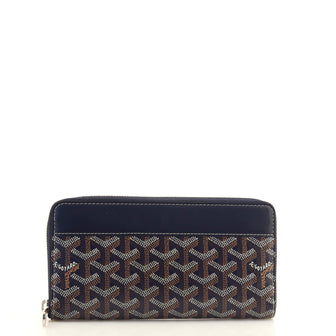 Goyard Matignon Zip Wallet Coated Canvas with Leather