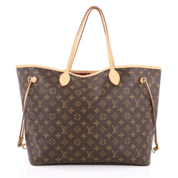 Louis Vuitton Neverfull NM Tote Monogram Canvas GM brown