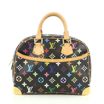 Louis Vuitton Trouville Handbag Monogram Multicolor black