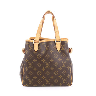 Louis Vuitton Batignolles Handbag Monogram Canvas brown