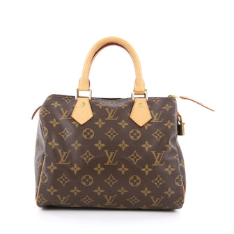 Louis Vuitton Speedy Handbag Monogram Canvas 25 brown