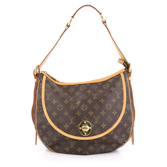 Louis Vuitton Tulum Handbag Monogram Canvas GM brown