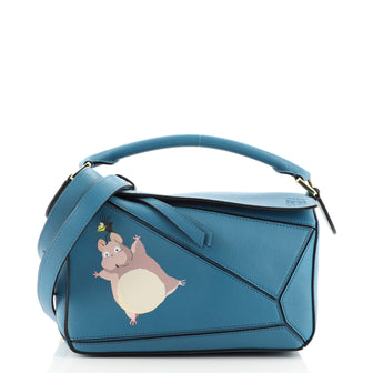 Loewe Spirited Away Susuwatari Puzzle Bag Printed Leather Small