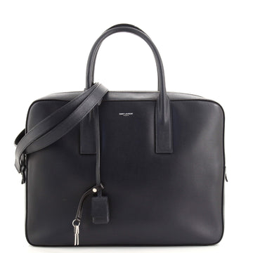 Saint Laurent Museum Flat Briefcase Leather Medium