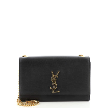 Saint Laurent Classic Monogram Crossbody Bag Grainy Leather Medium