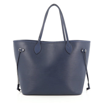 Louis Vuitton Neverfull Tote Epi Leather MM Blue