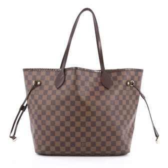 Louis Vuitton Neverfull Tote Damier MM Brown