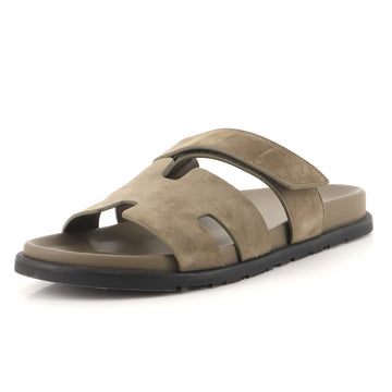 Hermes Men's Chypre Sandals Suede