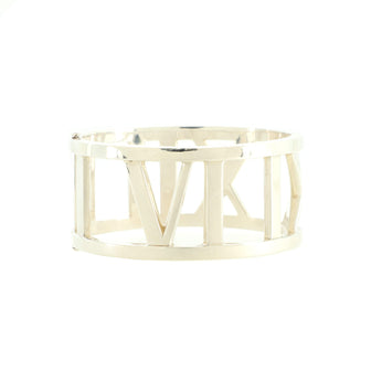 Tiffany & Co. Atlas Open Hinged Bangle Bracelet Sterling Silver Wide