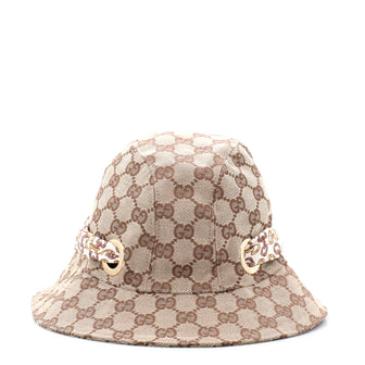 Gucci Scarf Wrap Bucket Hat GG Canvas