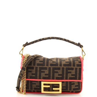 Fendi Baguette NM Bag Zucca Canvas Mini
