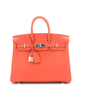 Hermes Birkin Handbag Verso Togo with Palladium Hardware 25