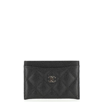 Chanel Classic Card Holder Quilted Caviar