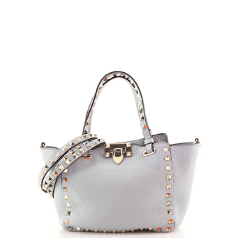 Valentino Garavani Rockstud Tote Pebbled Leather Mini