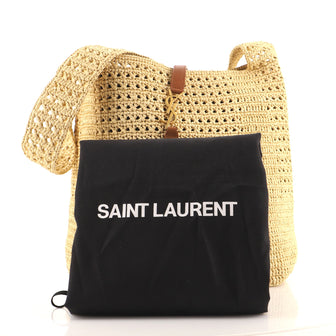 Saint Laurent Classic Hobo Crochet Raffia