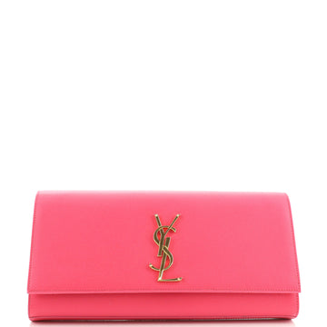 Saint Laurent Classic Monogram Clutch Leather Long