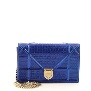 Christian Dior Diorama Wallet on Chain Cannage Embossed Calfskin