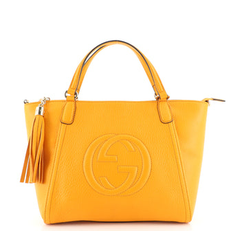 Gucci Soho Convertible Top Handle Bag Leather Small