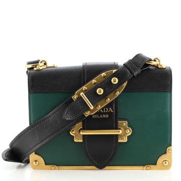 Prada Cahier Crossbody Bag City Calf and Saffiano Small