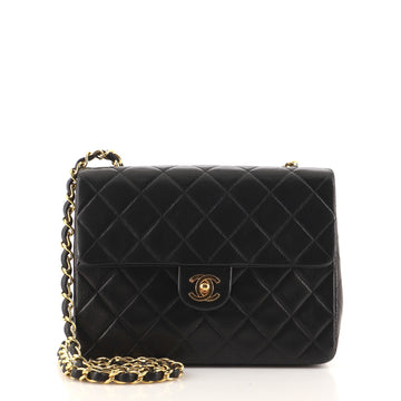 Chanel Vintage Square Classic Flap Bag Quilted Lambskin Small