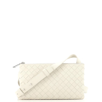 Bottega Veneta Triple Zip Messenger Intrecciato Nappa Small