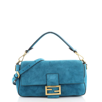 Fendi Baguette NM Bag Suede Medium