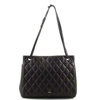 Balenciaga Touch B. Shoulder Bag Quilted Leather Large
