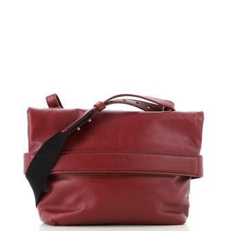 Fold Over Crossbody Bag Leather