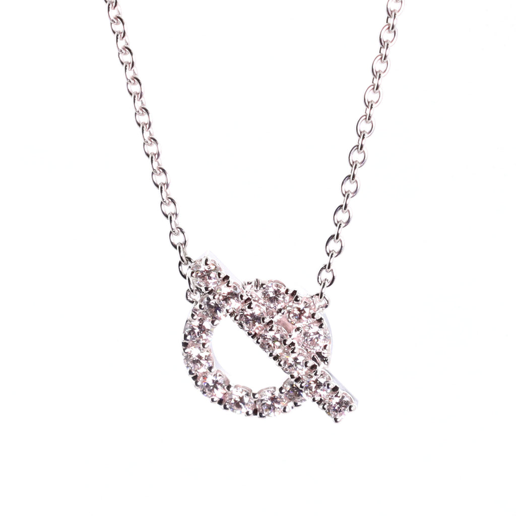 Hermes 18k Rose Gold Black Spinel Finesse Lariat Necklace w/ Box – Oliver  Jewellery