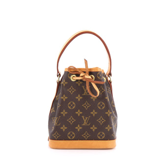 Louis Vuitton Noe Handbag Monogram Canvas Mini Brown 1764901