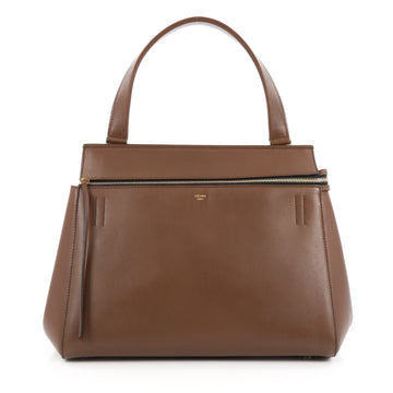 Celine Edge Bag Leather Medium brown