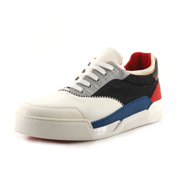 Christian Louboutin Men's Aurelien Sneakers Leather with Glitter