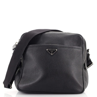 Prada Zip Messenger Bag Vitello Daino Medium