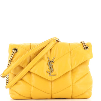 Saint Laurent LouLou Puffer Shoulder Bag Quilted Leather Medium