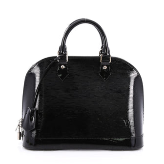 Louis Vuitton Alma Handbag Electric Epi Leather PM Black