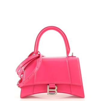 Balenciaga Hourglass Top Handle Bag Leather Small