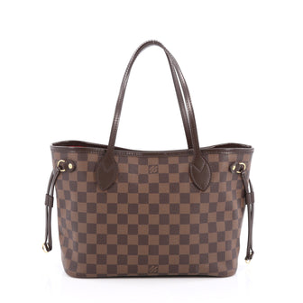 Louis Vuitton Neverfull Tote Damier PM Brown