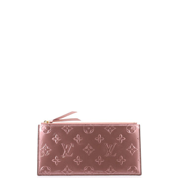 Louis Vuitton Felicie Zip Pouch Insert Limited Edition Metallic Monogram Vernis