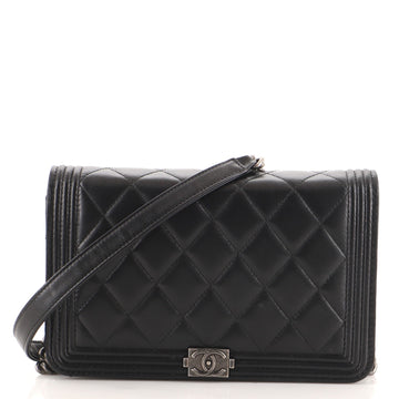 Chanel Boy Wallet on Chain Quilted Lambskin