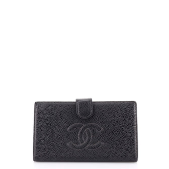 Chanel Timeless CC French Wallet Caviar Long