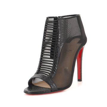 Christian Louboutin Women's Trouble Ankle Booties Mesh with Leather