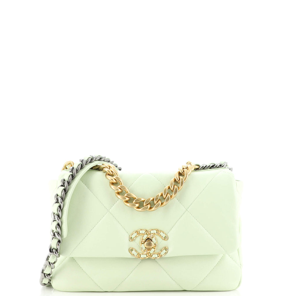 Chanel Medium 19 Flap Bag - Green Shoulder Bags, Handbags - CHA941076